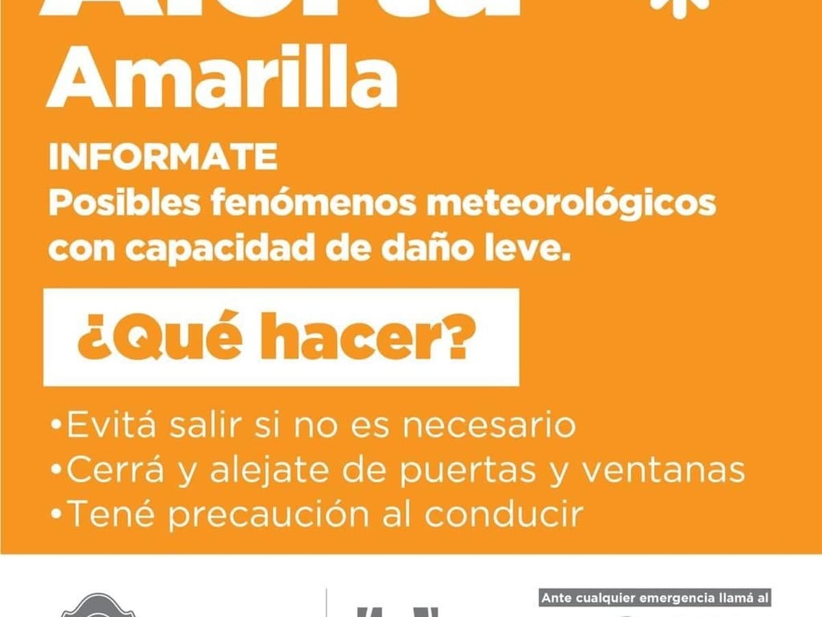 Alerta amarilla por nevadas intensas